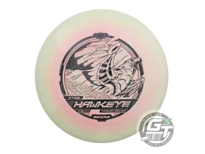 Disco de golf Innova Star Hawkeye 170 g estampado negro oliva-rosa usado para conductor de calle - Imagen 1 de 2