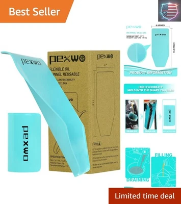 Funil de óleo de sílica gel - Reutilizável e sem derramamento para fácil gerenciamento de fluidos - Imagem 1 de 4