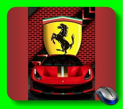 Alfombrilla de ratón para ordenador Ferrari coche de carreras regalo F2 Foto 1 de 4
