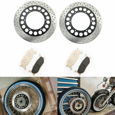 Pastillas de rotores de freno delanteros redondos Royal Star XVZ1300CT XV1600AS Midnight para Yamaha Foto 1 de 4