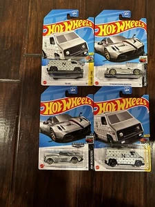 2023 HOT WHEELS ZAMAC 70s VAN & 17 PAGANI HUAYRA ROADSTER CASE B 001 & 002 Lot - Picture 1 of 4