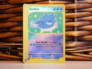 Pokemon QWILFISH 127/165 | REVERSE HOLO | MP Moderate Play | Expedition | 2002 - Picture 1 of 3