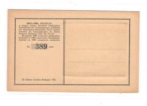 Tarjeta postal Hungría de sello grande sin usar - Imagen 1 de 2