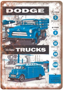 Blechschild - 1955-56 Dodge Truck Prospekt Werbung - Vintage Look Reproduktion 10133 - Bild 1 von 2