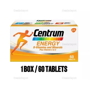 Centrum ENERGY B-Vitamins and Minerals Plus Vitamin C & E - 60 Tablets ORIGINAL - Picture 1 of 6