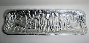 Aluminium Elefant Tablett 18 1/8 Zoll lang - Bild 1 von 7