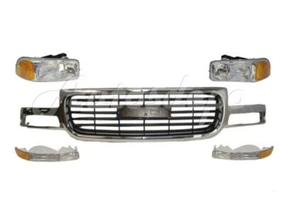 Легкая хромированная решетка парковочный фонарь для 99-02 Sierra 1500 2500 5 шт. - Изображение 1 из 4