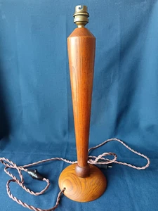 PIED DE LAMPE ART DECO EN BOIS DLG MAZDA / UNILUX  H.43CM - Foto 1 di 5