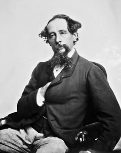 Nueva foto: escritor inglés Charles Dickens, autor de un cuento de Navidad - 6 tallas - Imagen 1 de 7