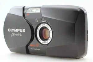 Cámara fotográfica compacta compacta Olympus mju II negra de 35 mm probada f2,8 - Imagen 1 de 10
