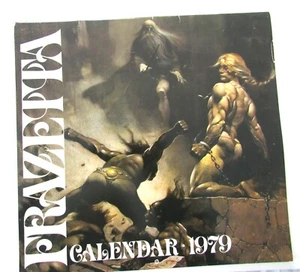 1979 Calendar of Frank Frazetta Fantasy Artwork 12.5 x 12 - Picture 1 of 3