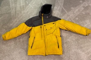 Volcom Thermonite Down Jacket, Yellow/Brown, Mens Large, Snowboard Jacket - Picture 1 of 24