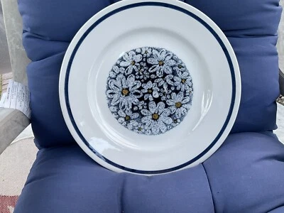 Designers Collection Stoneware Blue Shasta Dinner Plate 10.5 MCM Vintage Japan - Image 1 of 4