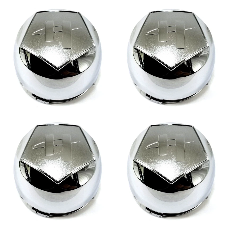 NUEVO Tapacubos centrales de rueda Helo cromados 3,50" HE789 Skid 791 Maxx 5x5/135/4,75 789K88 Foto 1 de 4