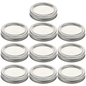 10Pcs Reusable Canning Lids Practical Jar Covers Multipurpose Jar Lids - Picture 1 of 12