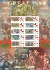 BC-393 2012 The Great War (I) History of Britain 90 Business Smilers Sheet - Picture 1 of 1