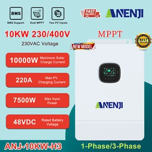 10KW Hybrid Solar Wechselrichter Off Grid 800Vdc 2*MPPT 220A 1/3-Phase 230V/400V - Picture 1 of 5