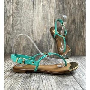 DV Dolce Vita Kensley Thong Ankle Strap WOMENS SANDALS Size 7 Turquoise - Picture 1 of 20