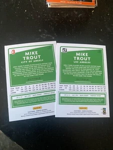 Mike Trout 2020 Donruss 2 versiones de tarjeta base ENVÍO GRATUITO - Imagen 1 de 2