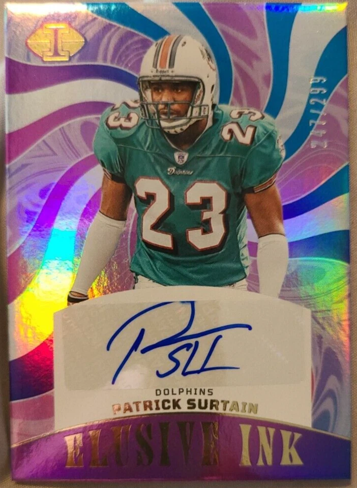 2023 Panini Illusions Elusive Ink Patrick Surtain Sr AUTO /299 Miami Dolphins - Image 1 of 2