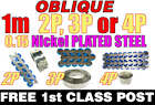 1m OBLIQUE Nickel PLATED BELT 2P 3P 4P SPOT WELDING Battery FREE 1st CLASS POST