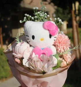Hello Kitty Bouquet, Heart Series, Sanrio Bouquet, Sanrio Valentine Day Bouquet - Picture 1 of 9