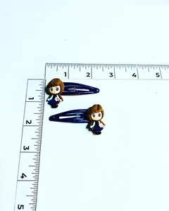 Handmade Hair Bows - Disney - Frozen - Hair Clips #9 Anna - Picture 1 of 1