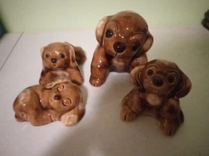 Vintage LichtenWare Keramik Hunde, 4 Cocker Spaniel Hunde - Myrtle - Bild 1 von 1