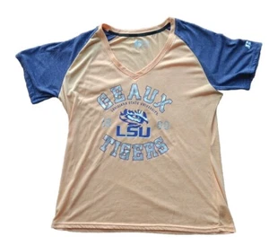 Russell 2XL LSU TIGERS women's V Neck Tshirt - Picture 1 of 6