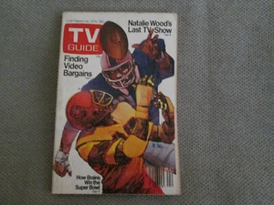 TV GUIDE 1982 January 23-29 Super Bowl Natalie Woods  vintage magazine - Picture 1 of 8