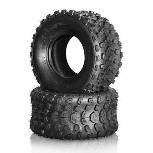 Two 22x11-10 ATV UTV Tires All Terrain 6 Ply 22x11x10 Tubeless Left and Right - Picture 1 of 8