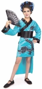 Rubies Dragon Lady Kimono Brotherhood Of the Dragon Child Costume Small 4-6 - Picture 1 of 1