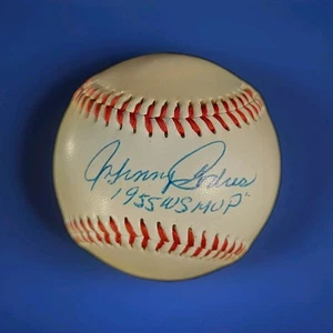 Johnny Podres Autographed Signed Baseball Inscribed 55 WS MVP MLB - Picture 1 of 2