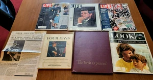 Vintage JFK Life & Assassination John F. Kennedy, 1960's-90's Magazine Lot - Foto 1 di 14