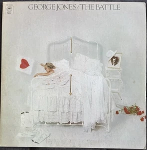 George Jones The Battle LP 1976 HTF OOP Side 1 VG+, Side 2 NM Vinyl VG+ Cover - Picture 1 of 4