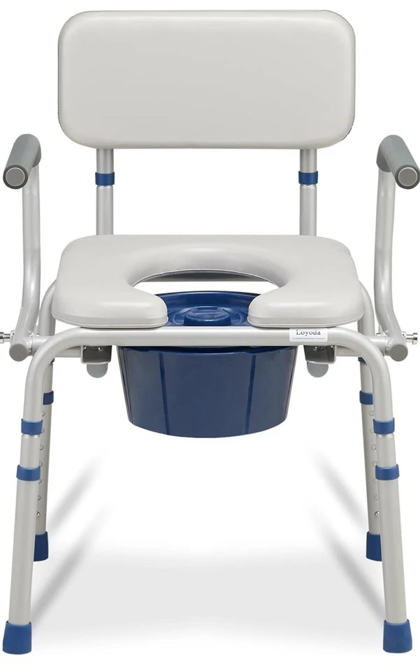 FSA/HSA Eligible Bedside Commode for Seniors, Portable Toilet for Adults with  - Image 1 of 4