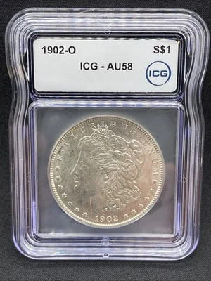 1902-O Morgan Silver Dollar $1 ICG AU58 - Image 1 of 2