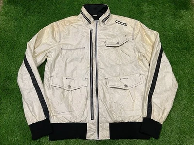 COOGI Australia C69 Shimmering Tan Off White Full Zip Bomber Jacket Men’s LARGE - Image 1 of 4