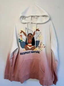 Disney Moana Respect Nature Disney Princess Dip-Dye Hoodie Girls 2X - Picture 1 of 11