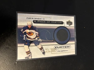 2000 UD Ovation A Piece of History Game Used Puck card Patrik Stefan Thrashers - Bild 1 von 2