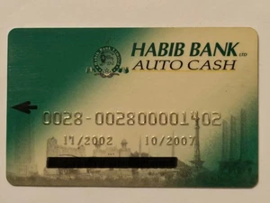 Habib Bank Limited Auto Cash Credit Card▪️HBL▪️2007 Exp▪️Unsigned▪️Pakistan - Picture 1 of 2