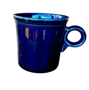Fiesta HLC Fiestaware Coffee Mug Cup Cobalt Blue Ring Handle USA Homer Laughlin - Picture 1 of 9