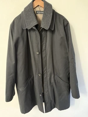 Gabardina Joseph & Lyman Negra Extraíble Lana Forro Cuello Talla M Informal Ciudad Foto 1 de 4