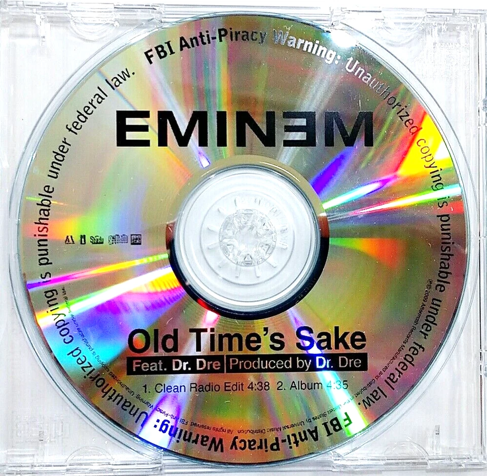 (CD) Eminem featuring Dr. Dre - Old Time's Sake, NM, Promo, Single, 2 titres. - Photo 1/1