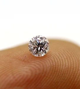 0.09 Ct Natural Loose Diamond Light Pink Color 2.8 mm Round Cut Australia Mined - Picture 1 of 15