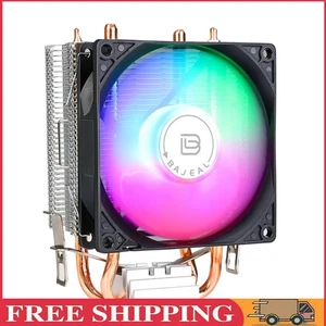90-mm-CPU-Luftkühler mit 2 Heatpipes für Intel 1150/1151/1155/1156/1200 AMD AM2 - Afbeelding 1 van 12