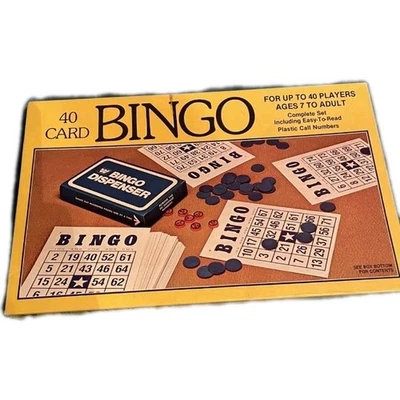 Vintage 80's Whitman 40 Card Bingo Set Family Game Night Complete No. 4709-2 - Image 1 of 3