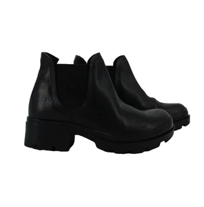 Fly London Damen Stiefeletten Gr.4 UK  Schwarz Blockabsatz Niedrig Mandelform - Bild 1 von 13