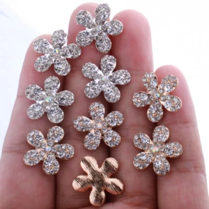 30PCS 18MM Chic Clear Rhinestone Crystal Buttons For Wedding Invitation - Picture 1 of 7