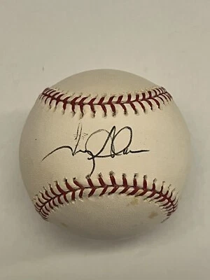 Troy Glaus Firmado Rawlings Oficial Grandes Ligas Béisbol Ángeles GTP Leer Foto 1 de 2